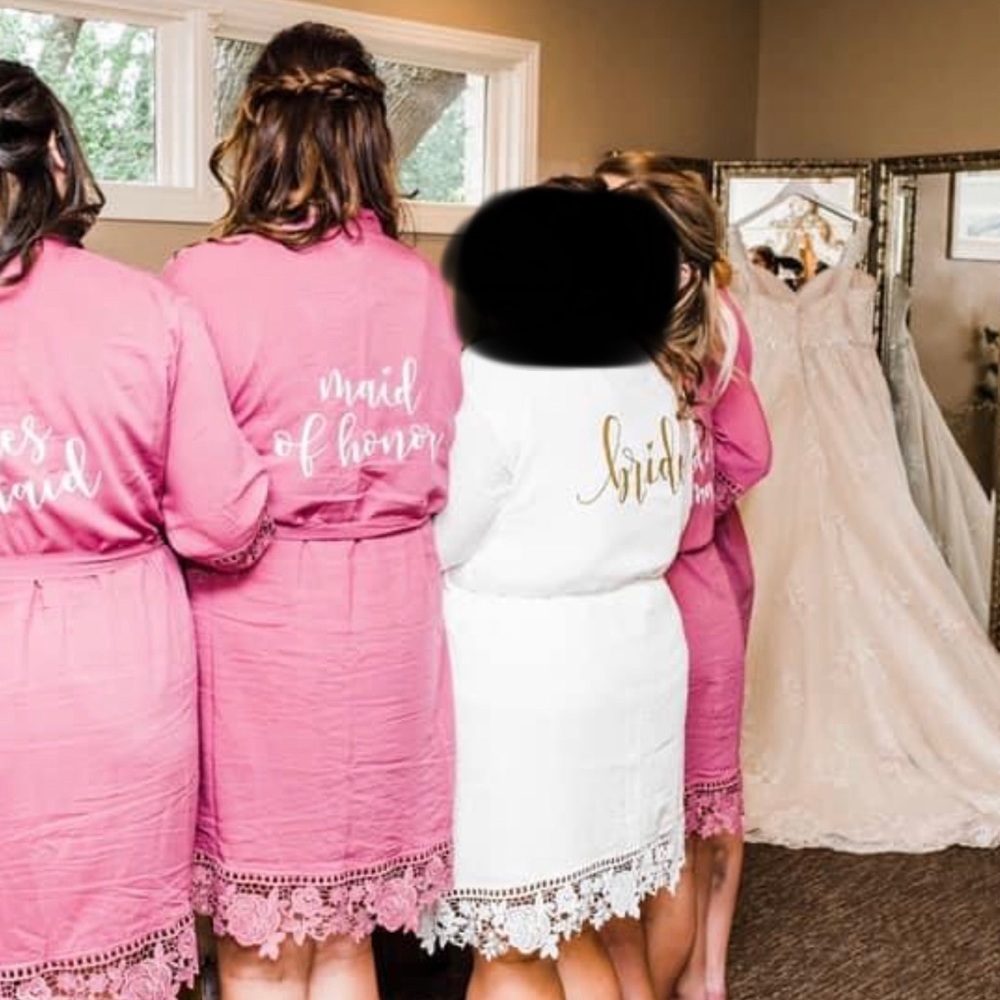Gold Bride Getting ready robe XL/XXL/3XL